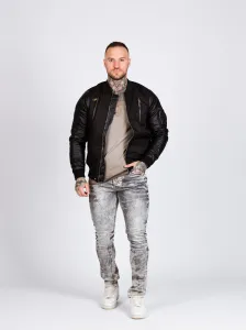Pánska bunda CIPO & BAXX CJ175 BLACK Farba: Čierna, Konfekčná veľkosť: M