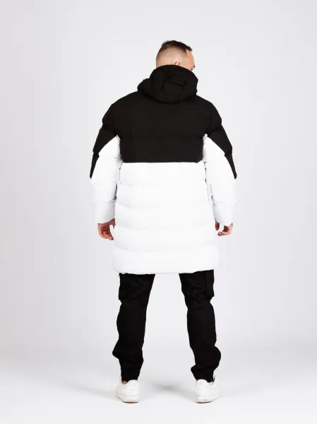 Pánska bunda CIPO & BAXX CM206 BLACK Farba: Biela, Konfekčná veľkosť: M