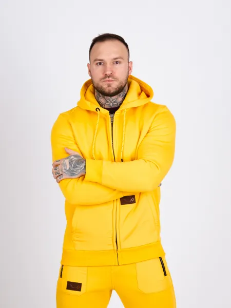 Pánska tepláková súprava CIPO & BAXX CLR150 YELLOW Farba: Žltá, Konfekčná veľkosť: S