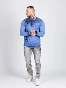 Pánske tričko CIPO & BAXX CL527 BLUE Farba: Modrá, Konfekčná veľkosť: M