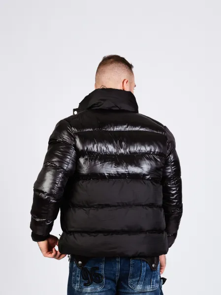 Pánska bunda CIPO & BAXX CM208 BLACK Farba: Čierna, Konfekčná veľkosť: S