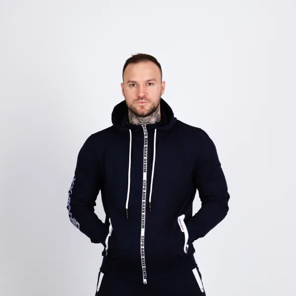 Pánska tepláková súprava CIPO & BAXX CLR151 NAVY BLUE Farba: Modrá, Konfekčná veľkosť: M