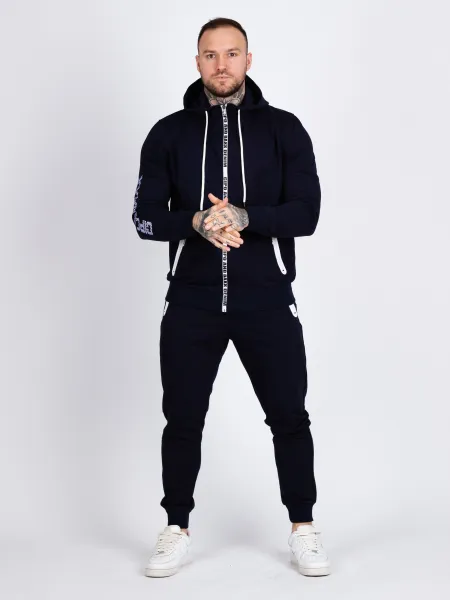 Pánska tepláková súprava CIPO & BAXX CLR151 NAVY BLUE Farba: Modrá, Konfekčná veľkosť: M
