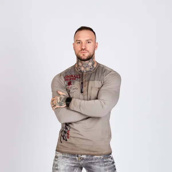Pánske tričko CIPO & BAXX CL527 ANTRACITE Farba: Sivá, Konfekčná veľkosť: S
