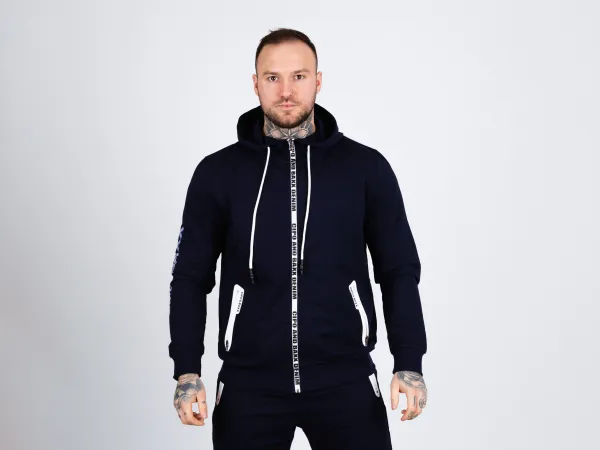 Pánska tepláková súprava CIPO & BAXX CLR151 NAVY BLUE Farba: Modrá, Konfekčná veľkosť: M