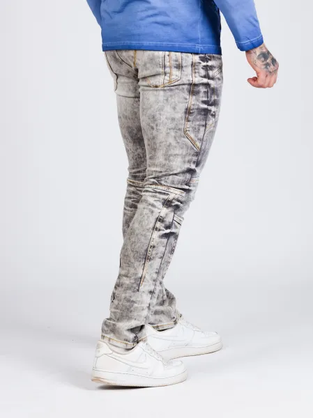 Pánske rifle CIPO & BAXX CD718 GRAY Farba: Sivá, Konfekčná veľkosť: W38/L32