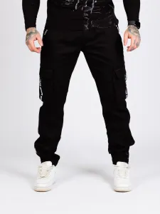 Pánske kapsáčové joggery CIPO & BAXX CD788 BLACK Farba: Černá, Konfekčná veľkosť: W32/L32
