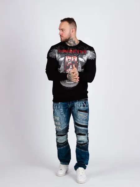 Pánske tričko CIPO & BAXX CL515 BLACK Farba: Čierna, Konfekčná veľkosť: M