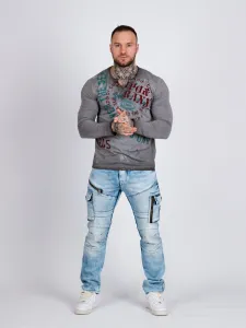 Pánske tričko CIPO & BAXX CL512 GREY Farba: Sivá, Konfekčná veľkosť: S