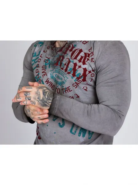 Pánske tričko CIPO & BAXX CL512 GREY Farba: Sivá, Konfekčná veľkosť: S