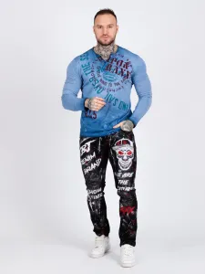 Pánske tričko CIPO & BAXX CL512 BLUE Farba: Modrá, Konfekčná veľkosť: S