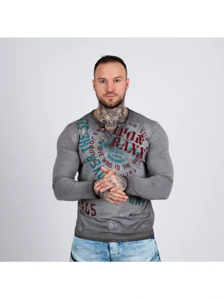 Pánske tričko CIPO & BAXX CL512 GREY Farba: Sivá, Konfekčná veľkosť: S