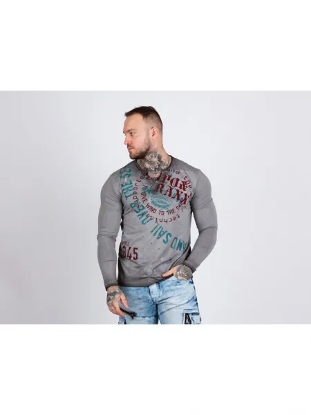 Pánske tričko CIPO & BAXX CL512 GREY Farba: Sivá, Konfekčná veľkosť: S