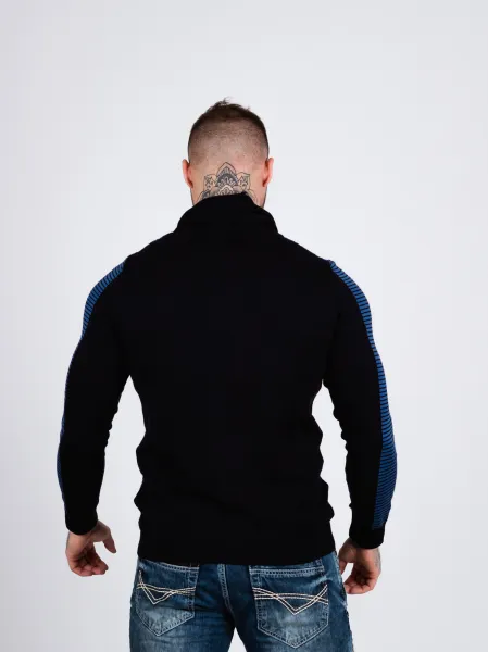 Pánsky sveter CIPO & BAXX CP264 NAVY BLUE Farba: Modrá, Konfekčná veľkosť: S