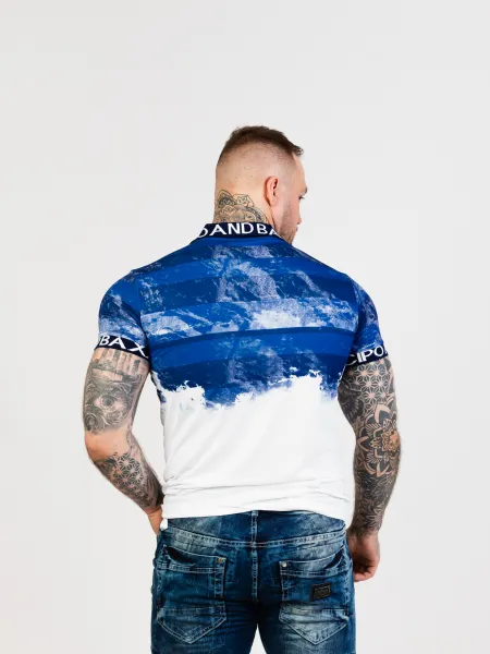 CIPO & BAXX Pánske tričko CT699 BLUE Farba: Modrá, Konfekčná veľkosť: S