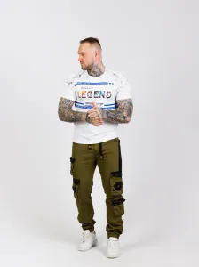 CIPO & BAXX Pánske tričko CIPO & BAXXCT715 WHITE Farba: Biela, Konfekčná veľkosť: XXL