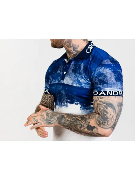 CIPO & BAXX Pánske tričko CT699 BLUE Farba: Modrá, Konfekčná veľkosť: S