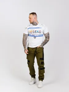 CIPO & BAXX Pánske tričko CIPO & BAXXCT715 WHITE Farba: Biela, Konfekčná veľkosť: XXL