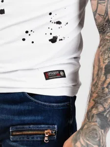 Pánske tričko CIPO & BAXX CT713 WHITE Farba: Biela, Konfekčná veľkosť: L