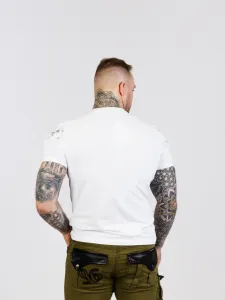 CIPO & BAXX Pánske tričko CIPO & BAXXCT715 WHITE Farba: Biela, Konfekčná veľkosť: XXL