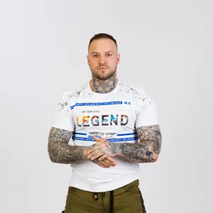 CIPO & BAXX Pánske tričko CIPO & BAXXCT715 WHITE Farba: Biela, Konfekčná veľkosť: XXL