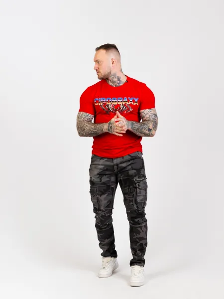 Pánske tričko CIPO & BAXX CT721 RED Farba: Červená, Konfekčná veľkosť: M