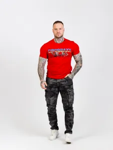 Pánske tričko CIPO & BAXX CT721 RED Farba: Červená, Konfekčná veľkosť: M