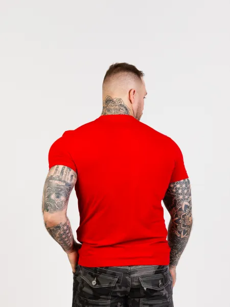 Pánske tričko CIPO & BAXX CT721 RED Farba: Červená, Konfekčná veľkosť: M