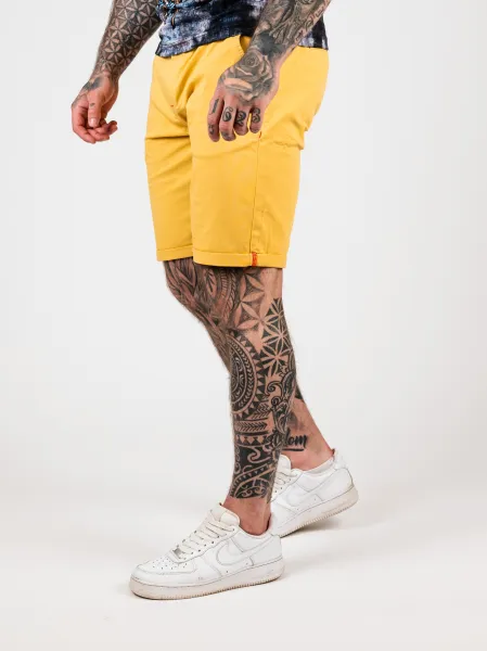 Pánske kraťasy CIPO & BAXX CK272 MUSTARD Farba: Žltá, Konfekčná veľkosť: W38