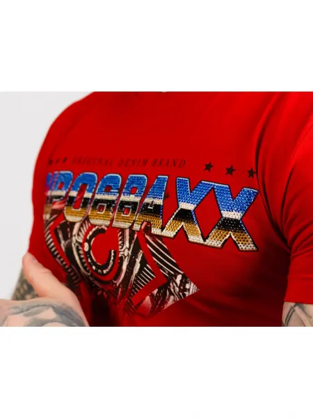 Pánske tričko CIPO & BAXX CT721 RED Farba: Červená, Konfekčná veľkosť: M