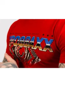 Pánske tričko CIPO & BAXX CT721 RED Farba: Červená, Konfekčná veľkosť: M