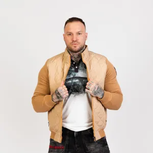 CIPO & BAXX Pánska bunda CJ295 BEIGE Farba: Hnedá, Konfekčná veľkosť: XL