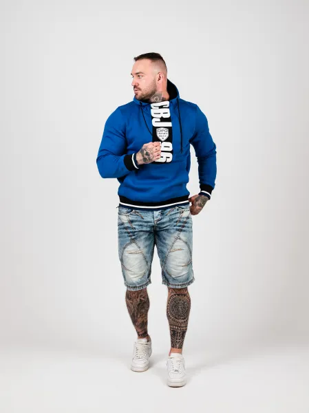 Pánska mikina CIPO & BAXX CL478 SAXEBLUE Farba: Modrá, Konfekčná veľkosť: M