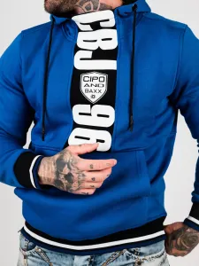 Pánska mikina CIPO & BAXX CL478 SAXEBLUE Farba: Modrá, Konfekčná veľkosť: M