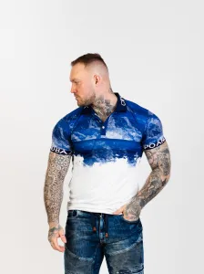 CIPO & BAXX Pánske tričko CT699 BLUE Farba: Modrá, Konfekčná veľkosť: S