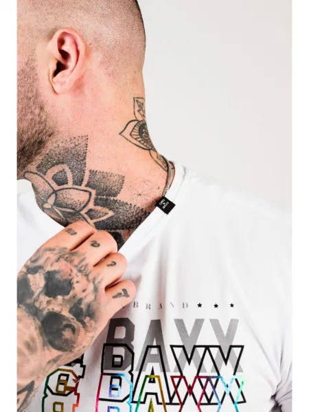 Pánske tričko CIPO & BAXX CT717 WHITE Farba: Biela, Konfekčná veľkosť: XXL