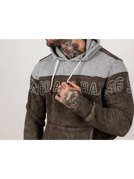 Pánska mikina CIPO & BAXX CL428 GREY-KHAKI Farba: Khaki, Konfekčná veľkosť: M