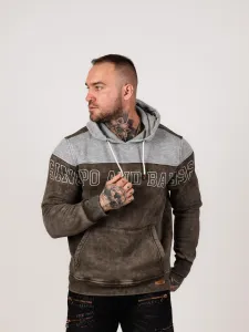 Pánska mikina CIPO & BAXX CL428 GREY-KHAKI Farba: Khaki, Konfekčná veľkosť: M