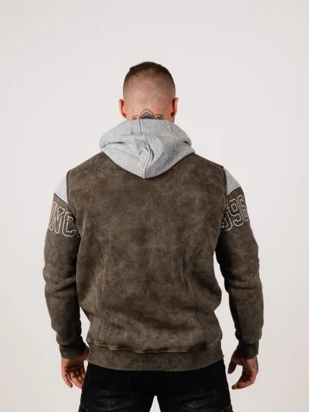 Pánska mikina CIPO & BAXX CL428 GREY-KHAKI Farba: Khaki, Konfekčná veľkosť: M