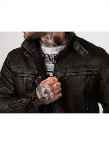 Pánska bunda CIPO & BAXX CM223 GREY Farba: Sivá, Konfekčná veľkosť: M