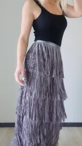 ASPERISSIA Dámska sukňa AISHA Farba: Sivá, Konfekčná veľkosť: ONESIZE