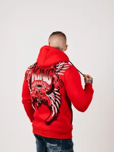 Pánska mikina CIPO & BAXX CL552 RED Farba: Červená, Konfekčná veľkosť: M