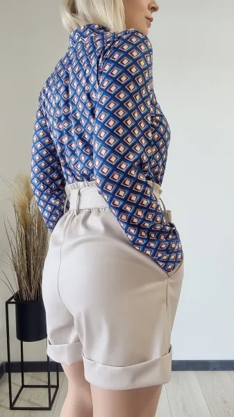 ASPERISSIA Dámska košeľa GELLA Farba: Modrá, Konfekčná veľkosť: ONESIZE