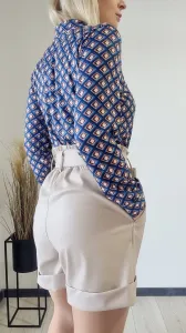 ASPERISSIA Dámska košeľa GELLA Farba: Modrá, Konfekčná veľkosť: ONESIZE