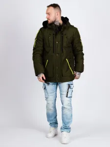 Pánska zimná bunda CIPO & BAXX CM130 KHAKI Farba: Khaki, Konfekčná veľkosť: M