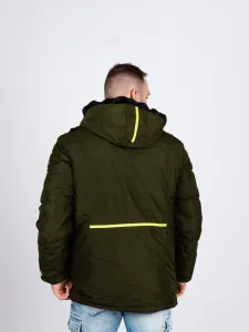 Pánska zimná bunda CIPO & BAXX CM130 KHAKI Farba: Khaki, Konfekčná veľkosť: M