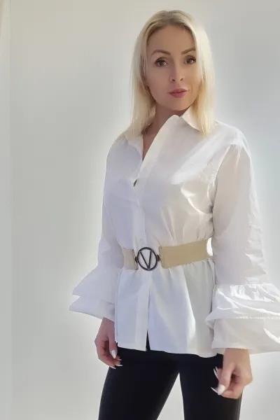 ASPERISSIA Dámska košeľa ROXIE Farba: Biela, Konfekčná veľkosť: ONESIZE