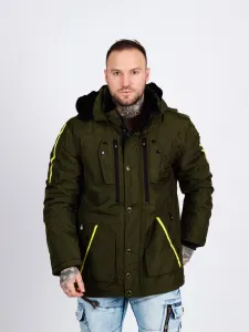 Pánska zimná bunda CIPO & BAXX CM130 KHAKI Farba: Khaki, Konfekčná veľkosť: M