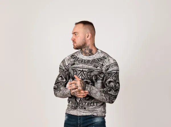 Pánske tričko CIPO & BAXX CL449 GREY Farba: Sivá, Konfekčná veľkosť: S