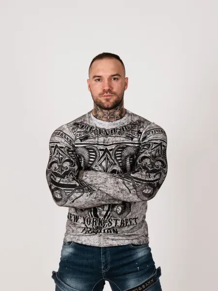 Pánske tričko CIPO & BAXX CL449 GREY Farba: Sivá, Konfekčná veľkosť: S